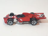 2019 Hot Wheels Track Builder Formula Flashback Red Die Cast Toy Race Car Vehicle