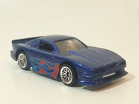 2007 Hot Wheels Mustang Cobra Metalflake Dark Blue Die Cast Toy Car Vehicle