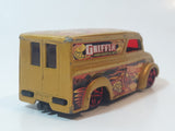 2004 Hot Wheels Demolition Dairy Delivery Truck Gold Die Cast Toy Car Vehicle