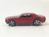 2007 Hot Wheels Dodge Challenger Concept Metalflake Dark Red Die Cast Toy Muscle Car Vehicle