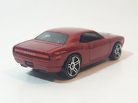 2007 Hot Wheels Dodge Challenger Concept Metalflake Dark Red Die Cast Toy Muscle Car Vehicle