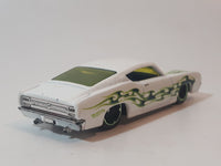 2019 Hot Wheels HW Flames '69 Ford Torino Talladega White Die Cast Toy Muscle Car Vehicle