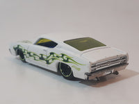 2019 Hot Wheels HW Flames '69 Ford Torino Talladega White Die Cast Toy Muscle Car Vehicle