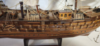 Vintage Napoleon Highly Detailed 36" Long Tall Ship Model