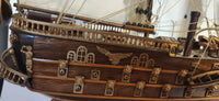 Vintage Napoleon Highly Detailed 36" Long Tall Ship Model