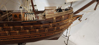 Vintage Napoleon Highly Detailed 36" Long Tall Ship Model