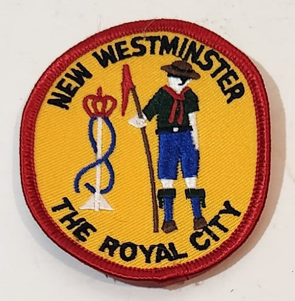 Scouts Canada New Westminster The Royal City Fabric Patch Badge