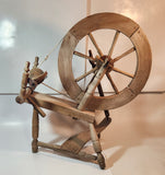 Antique Primitive 19th Century Wood Spinning Wheel 23" Tall