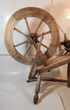 Antique Primitive 19th Century Wood Spinning Wheel 23" Tall