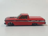 2011 Hot Wheels '65 Ford Ranchero Truck Red Die Cast Toy Car Vehicle