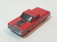 2011 Hot Wheels '65 Ford Ranchero Truck Red Die Cast Toy Car Vehicle