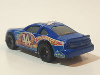 2000 Hot Wheels Racer Nascar #44 7/20 Blue Die Cast Toy Race Car Vehicle McDonald's Happy Meal