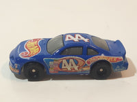 2000 Hot Wheels Racer Nascar #44 7/20 Blue Die Cast Toy Race Car Vehicle McDonald's Happy Meal