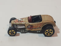 2000 Hot Wheels First Editions Deuce Roadster Gold Die Cast Toy Hot Rod Car Vehicle