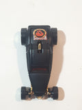 2003 Hot Wheels Wastelanders Sooo Fast Flat Black Die Cast Toy Car Vehicle with Rear Opening Hood