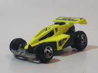 2002 Hot Wheels Shock Factor Mojave Racing Fluorescent Yellow & Black Die Cast Toy Car Vehicle