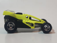 2002 Hot Wheels Shock Factor Mojave Racing Fluorescent Yellow & Black Die Cast Toy Car Vehicle