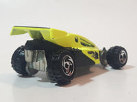 2002 Hot Wheels Shock Factor Mojave Racing Fluorescent Yellow & Black Die Cast Toy Car Vehicle