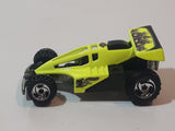 2002 Hot Wheels Shock Factor Mojave Racing Fluorescent Yellow & Black Die Cast Toy Car Vehicle