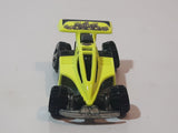 2002 Hot Wheels Shock Factor Mojave Racing Fluorescent Yellow & Black Die Cast Toy Car Vehicle