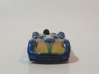 2000 Hot Wheels Fireball Turbolence Metalflake Blue Die Cast Toy Race Car Vehicle