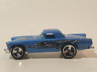 1998 Hot Wheels Tattoo Machines '57 T-Bird Metalflake Blue Die Cast Toy Car Vehicle