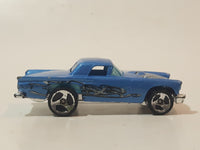 1998 Hot Wheels Tattoo Machines '57 T-Bird Metalflake Blue Die Cast Toy Car Vehicle