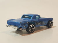 1998 Hot Wheels Tattoo Machines '57 T-Bird Metalflake Blue Die Cast Toy Car Vehicle