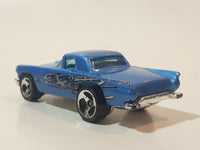 1998 Hot Wheels Tattoo Machines '57 T-Bird Metalflake Blue Die Cast Toy Car Vehicle