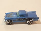 1998 Hot Wheels Tattoo Machines '57 T-Bird Metalflake Blue Die Cast Toy Car Vehicle