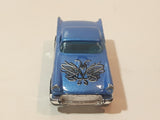 1998 Hot Wheels Tattoo Machines '57 T-Bird Metalflake Blue Die Cast Toy Car Vehicle