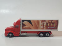 1998 Hot Wheels Haulers McDonald's Delivery Truck Large Fries Red Die Cast Toy Car Vehicle