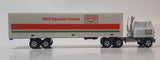 Very Rare ERTL Co-op 100% Canadian Owned Semi Truck and Trailer White Die Cast Toy Car Vehicle