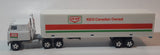 Very Rare ERTL Co-op 100% Canadian Owned Semi Truck and Trailer White Die Cast Toy Car Vehicle