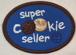 Girl Guides Super Cookie Seller 2" x 2 3/4" Embroidered Fabric Patch Badge