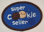 Girl Guides Super Cookie Seller 2" x 2 3/4" Embroidered Fabric Patch Badge