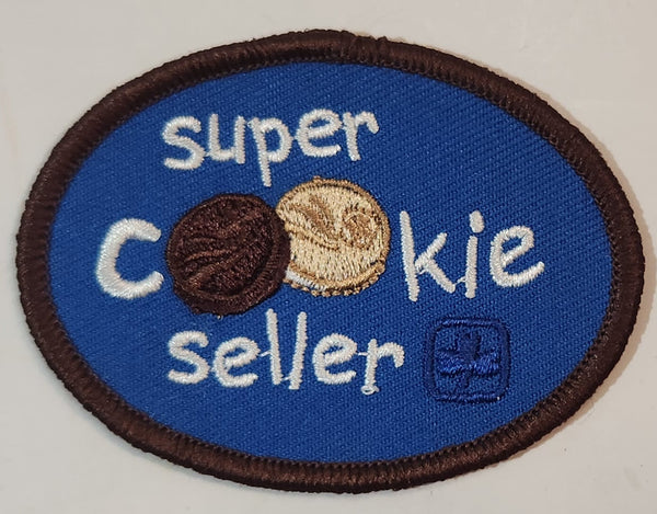 Girl Guides Super Cookie Seller 2" x 2 3/4" Embroidered Fabric Patch Badge