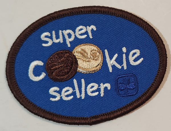 Girl Guides Super Cookie Seller 2" x 2 3/4" Embroidered Fabric Patch Badge