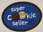 Girl Guides Super Cookie Seller 2" x 2 3/4" Embroidered Fabric Patch Badge