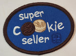 Girl Guides Super Cookie Seller 2" x 2 3/4" Embroidered Fabric Patch Badge