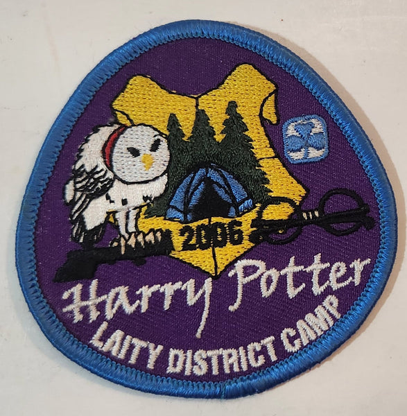 Girl Guides 2006 Laity District Camp Harry Potter 3" x 3" Embroidered Fabric Patch Badge