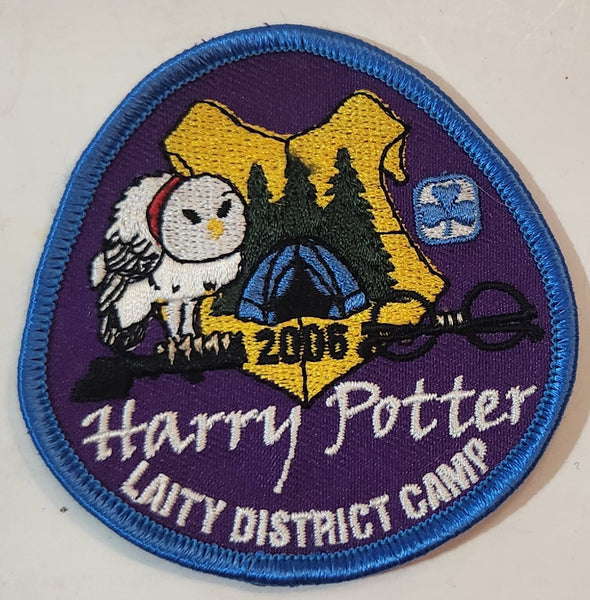 Girl Guides 2006 Laity District Camp Harry Potter 3" x 3" Embroidered Fabric Patch Badge