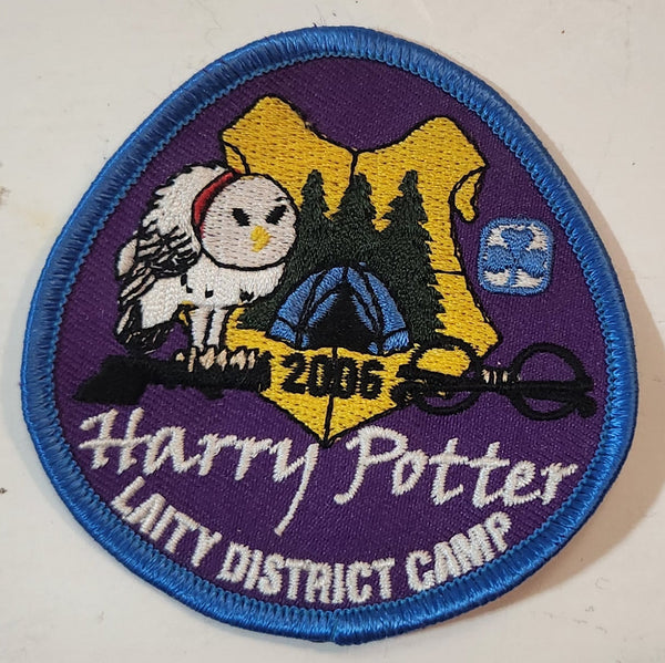 Girl Guides 2006 Laity District Camp Harry Potter 3" x 3" Embroidered Fabric Patch Badge