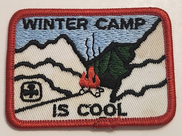 Girl Guides Winter Camp Is Cool 2" x 2 3/4" Embroidered Fabric Patch Badge