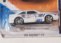 2011 Hot Wheels HW Racing '11 '92 Ford Mustang White Die Cast Toy Car Vehicle New in Package