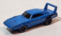 2017 Hot Wheels Muscle Mania '69 Dodge Charger Daytona Blue Die Cast Toy Muscle Car Vehicle