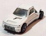 1989 Hot Wheels Peugeot 205 Rallye White #2 "Shell" Die Cast Toy Car Vehicle