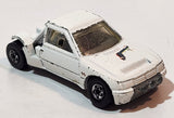 1989 Hot Wheels Peugeot 205 Rallye White #2 "Shell" Die Cast Toy Car Vehicle