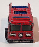 1982 Hot Wheels Fire Eater Red Fire Truck Die Cast Toy Car Vehicle - BW - Blue Lights