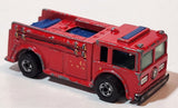 1982 Hot Wheels Fire Eater Red Fire Truck Die Cast Toy Car Vehicle - BW - Blue Lights